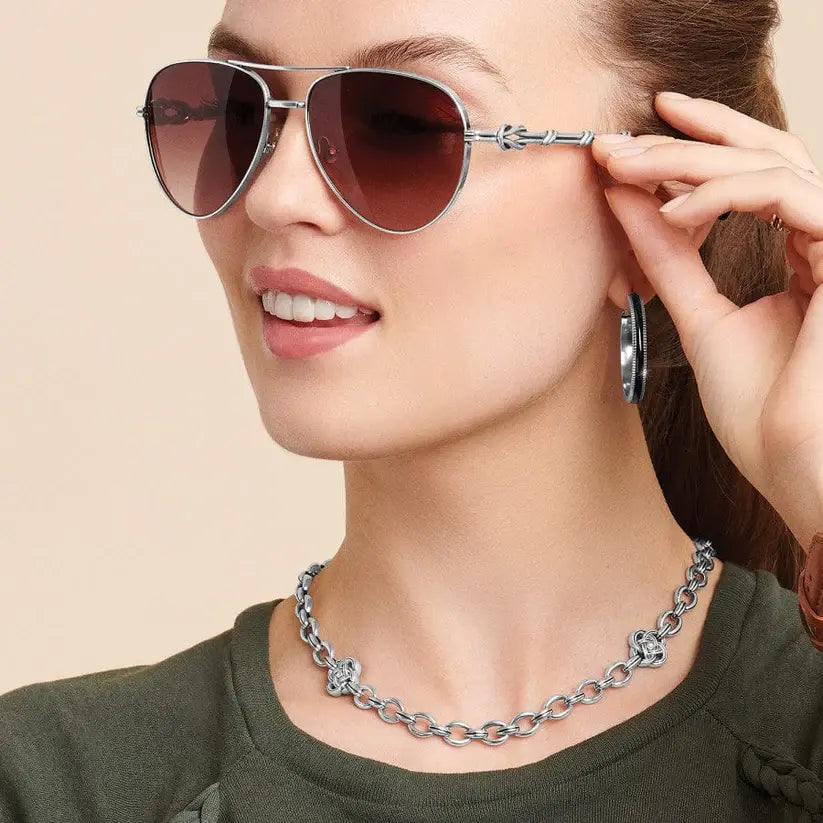 Interlock Noir Heirlm Black Hoop Face View