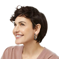 Interlock Noir Heirlm Black Hoop Side View