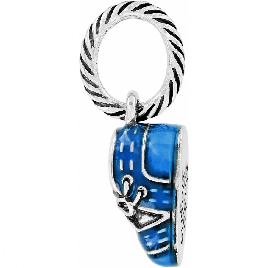 Baby Blue Boy Shoe Charm Side View