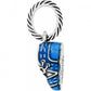 Baby Blue Boy Shoe Charm Side View