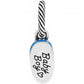 Baby Blue Boy Shoe Charm Back View