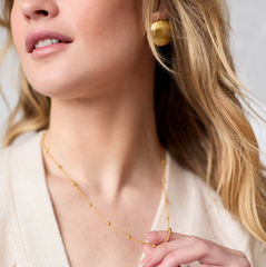 Solara Delicate Station Necklace -
18.5 in