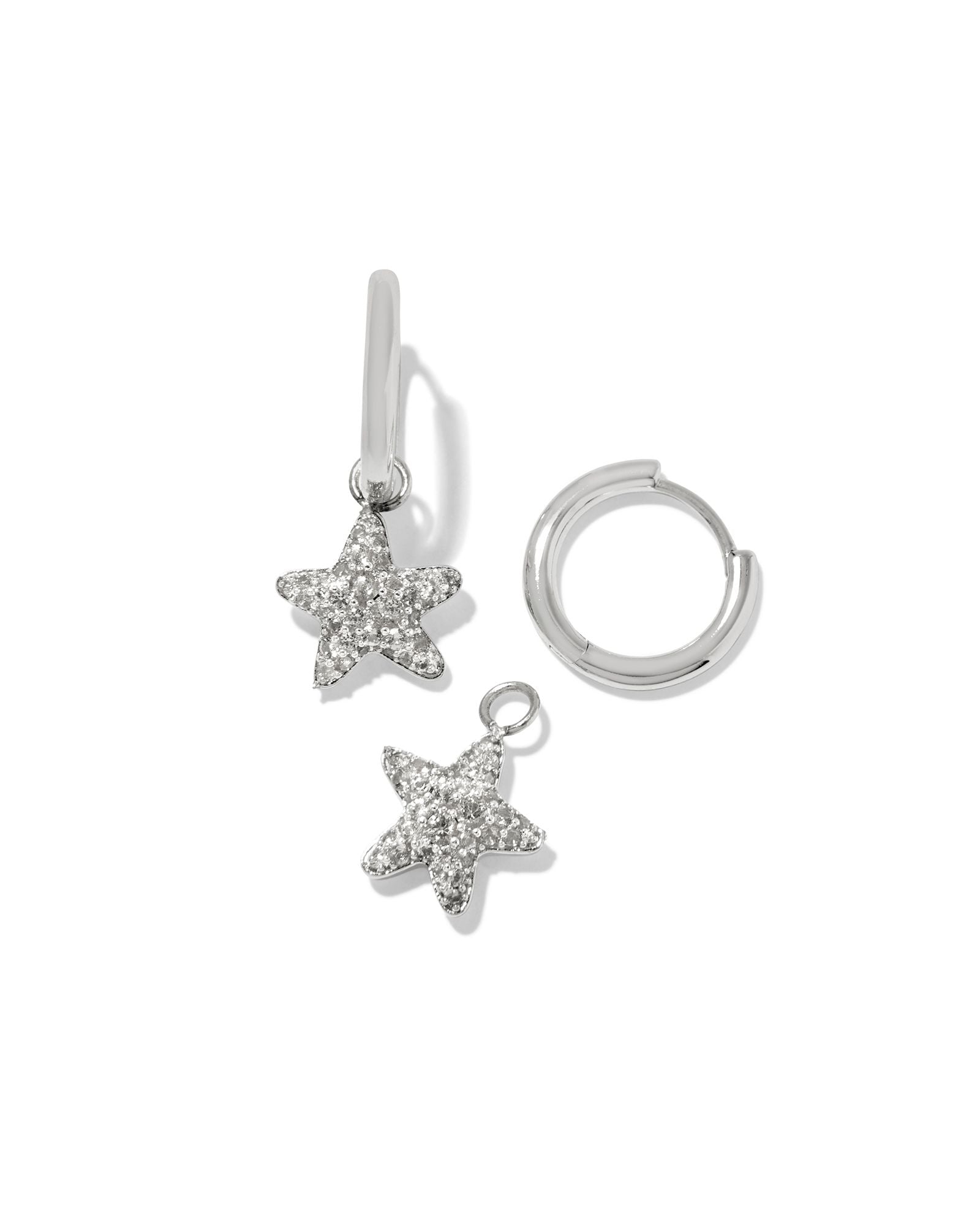 Jae Star Pave Huggie Earrings