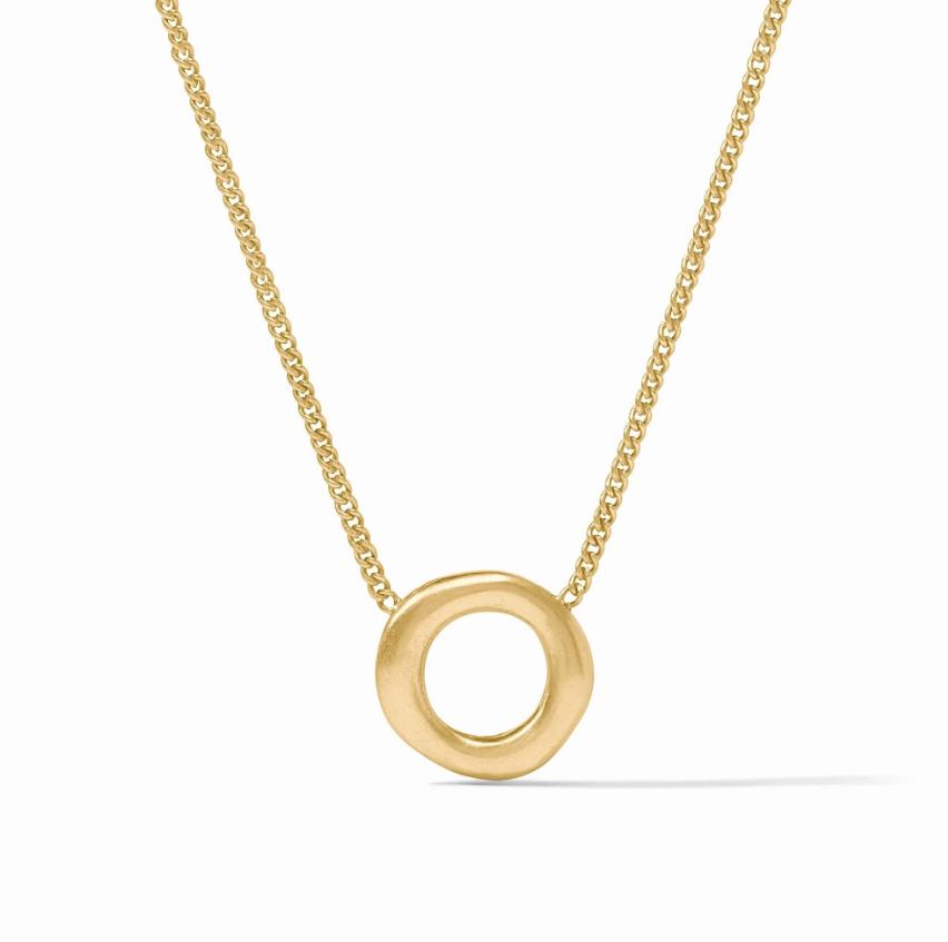 Wave Circle Delicate Necklace