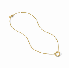 Wave Circle Delicate Necklace