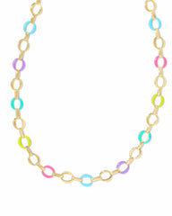 Kelsey Chain Necklace in Gold Multi from Kendra Scott.