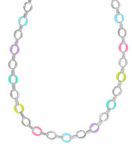 Kelsey Chain Necklace in Silver Multi from Kendra Scott.