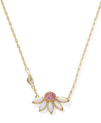 Anya Flower Short Pendant Necklace