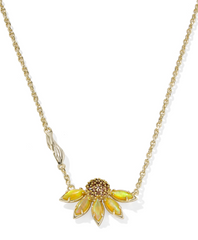 Anya Flower Short Pendant Necklace