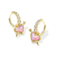 Ari Heart Arrow Huggie Earrings