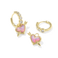 Ari Heart Arrow Huggie Earrings