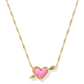 Ari Heart Arrow Short Pendant Necklace
