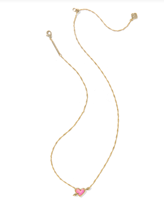 Ari Heart Arrow Short Pendant Necklace