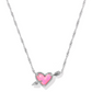 Ari Heart Arrow Short Pendant Necklace