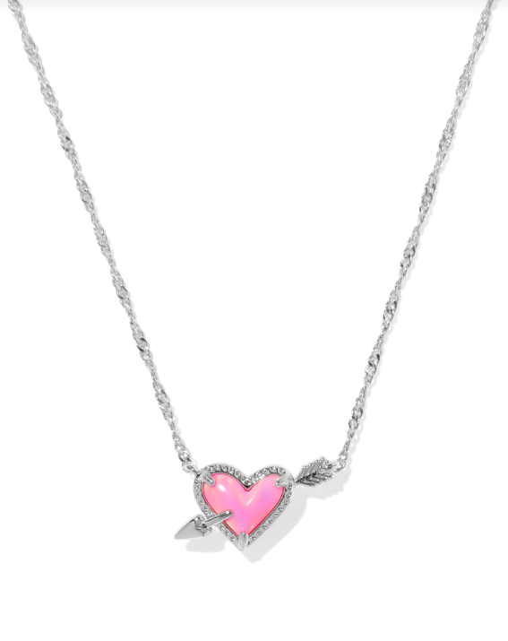 Ari Heart Arrow Short Pendant Necklace