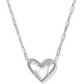 Ari Heart Statement Short Pendant Necklace