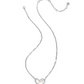 Ari Heart Statement Short Pendant Necklace