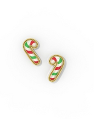 Candy Cane Stud Earrings