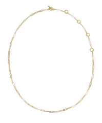 Courtney Enamel Link And Chain Necklace