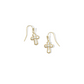 Cross Medallion Drop Earrings