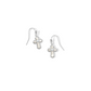 Cross Medallion Drop Earrings