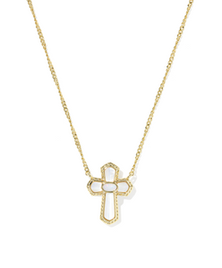 Cross Medallion Short Pendant Necklace