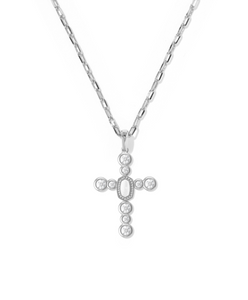 Cross Tennis Short Pendant Necklace