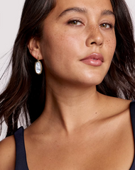 Dani Bezel Drop Earrings