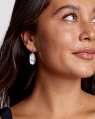 Dani Bezel Drop Earrings