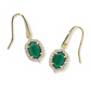 Daphne Crystal Frame Drop Earrings