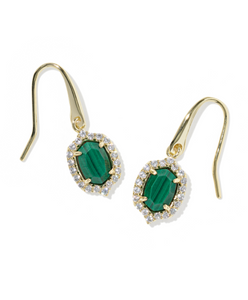 Daphne Crystal Frame Drop Earrings