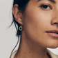 Daphne Crystal Frame Drop Earrings