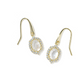 Daphne Crystal Frame Drop Earrings