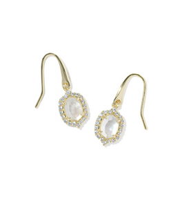 Daphne Crystal Frame Drop Earrings