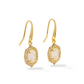 Daphne Crystal Frame Drop Earrings