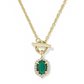 Daphne Crystal Frame Toggle Necklace