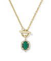 Daphne Crystal Frame Toggle Necklace