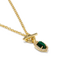 Daphne Crystal Frame Toggle Necklace