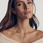 Daphne Crystal Frame Toggle Necklace