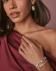 Elaina Bezel Delicate Chain Bracelet