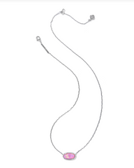 Elisa Pave Frame Short Pendant Necklace