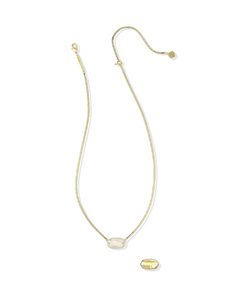 Elisa Riveted Short Pendant Necklace