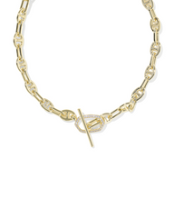 Elisa Toggle Link And Chain Necklace