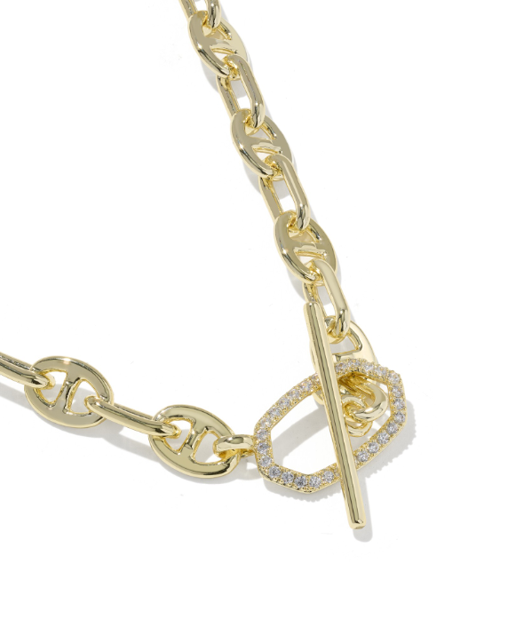 Elisa Toggle Link And Chain Necklace