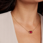 Elisa Bezel Short Pendant Necklace