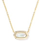 Elisa Bezel Short Pendant Necklace