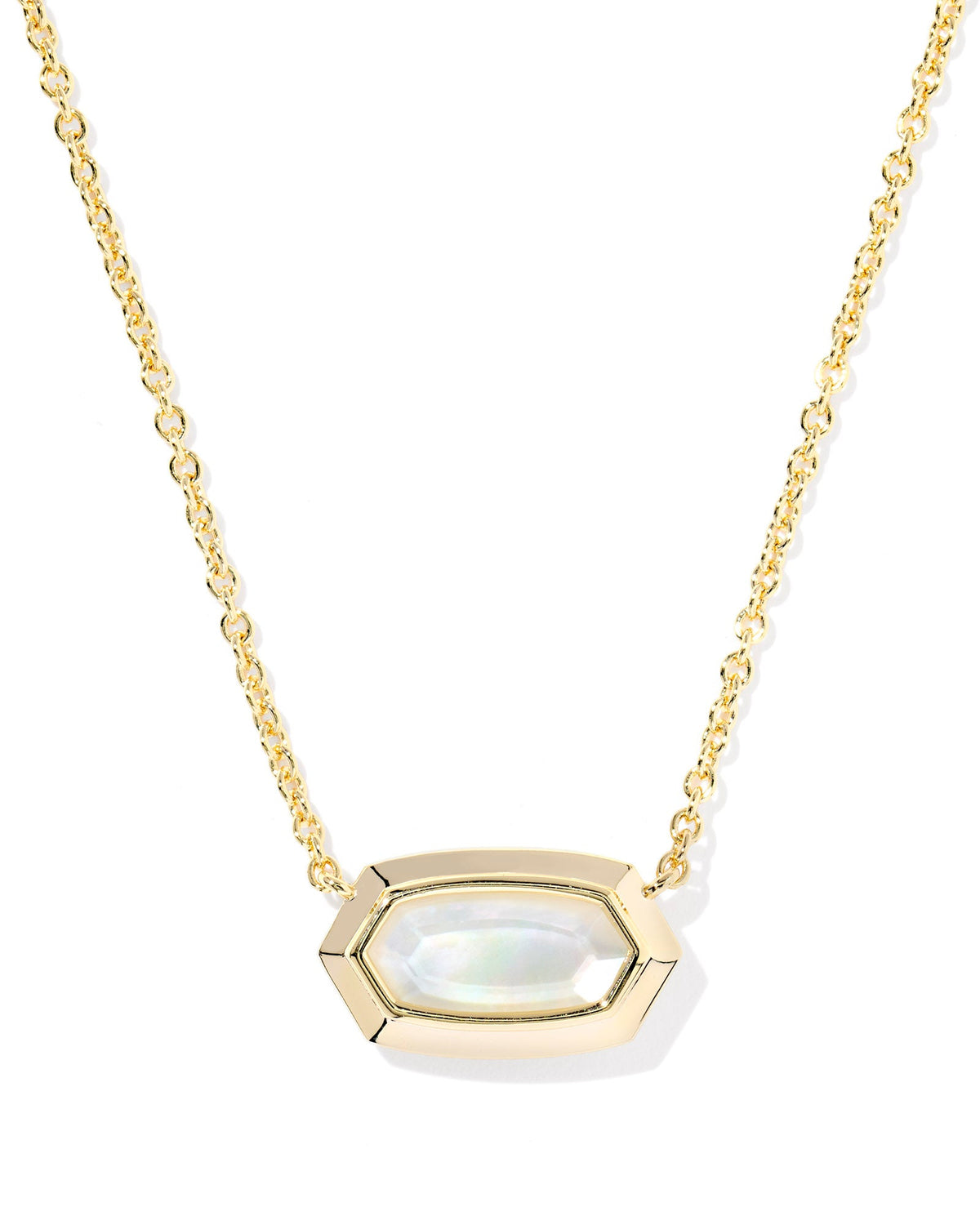 Elisa Bezel Short Pendant Necklace