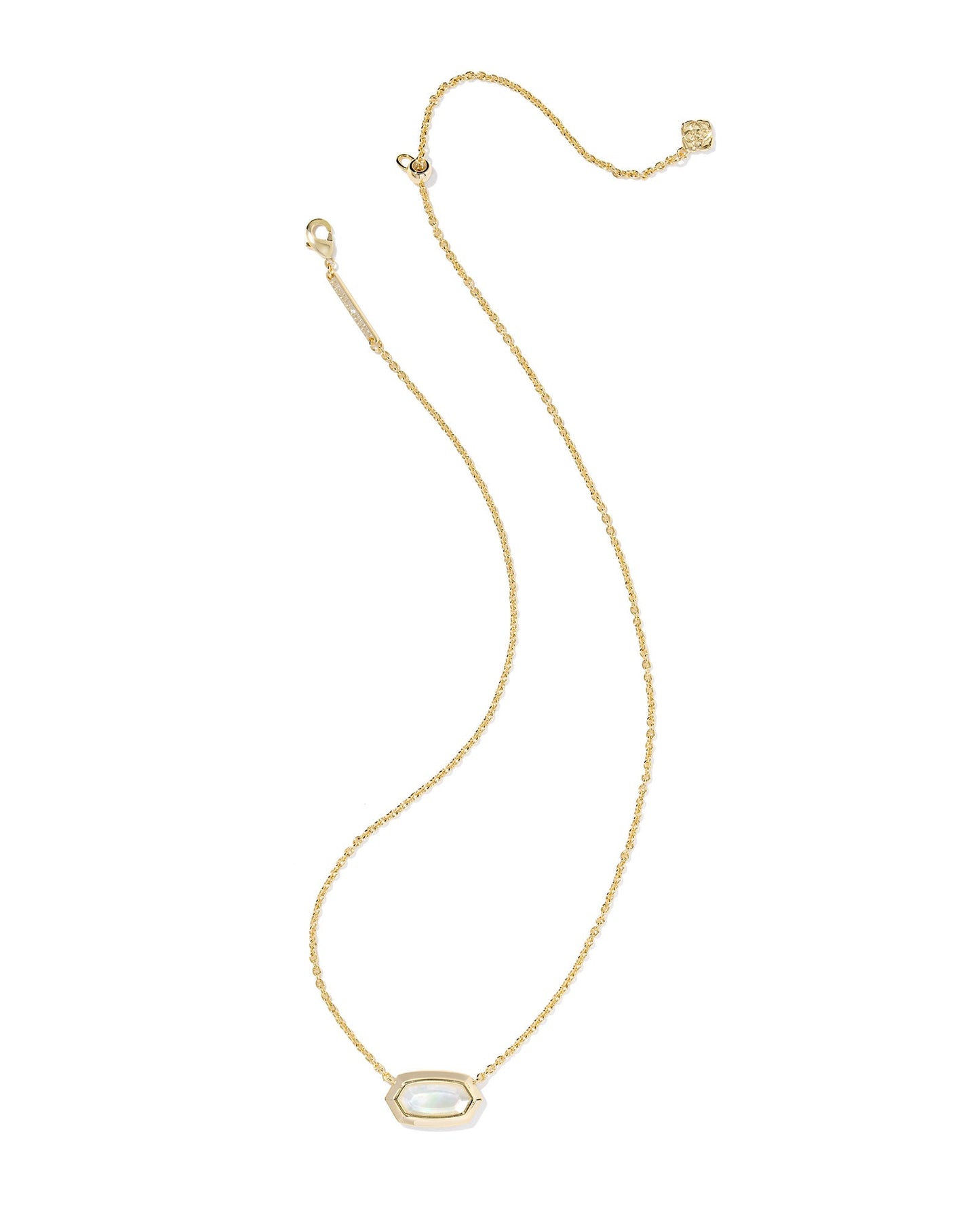 Elisa Bezel Short Pendant Necklace