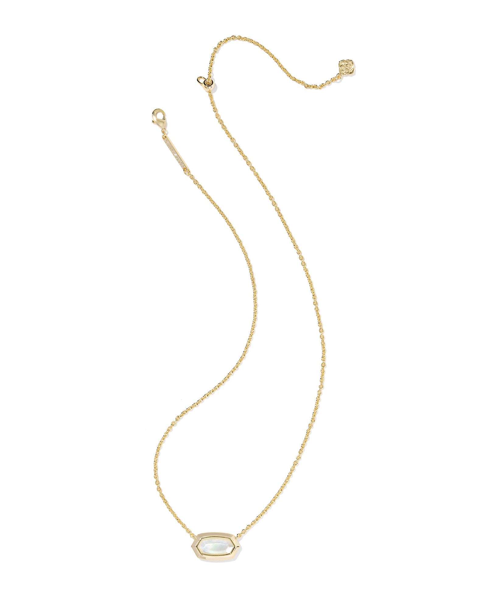 Elisa Bezel Short Pendant Necklace