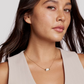 Elisa Bezel Short Pendant Necklace